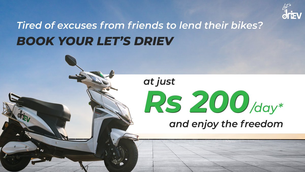 Nothing will stop you from taking that unplanned ride! Enjoy limitless freedom with Let’s driEV!

Book you ride now driev.bike

#Electricbikerental #Electricbike