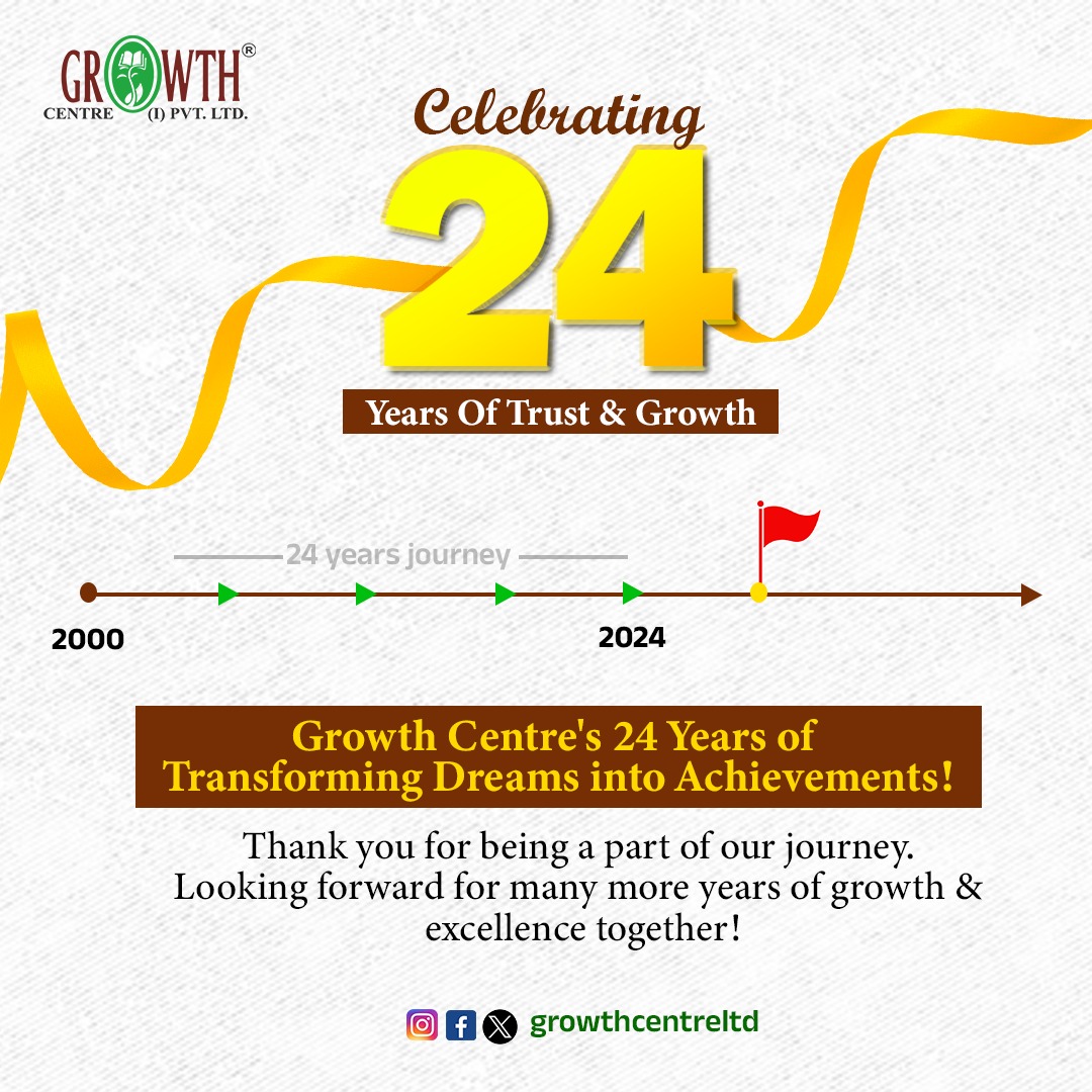 24 Years of Shaping Dreams and Futures. Thank you for your Trust & Support 💯🙏

#foundationday #24years #growthcentre #growthcentreservices #careergrowth #careerpath #CabinCrew #CareerGoals #Anniversary