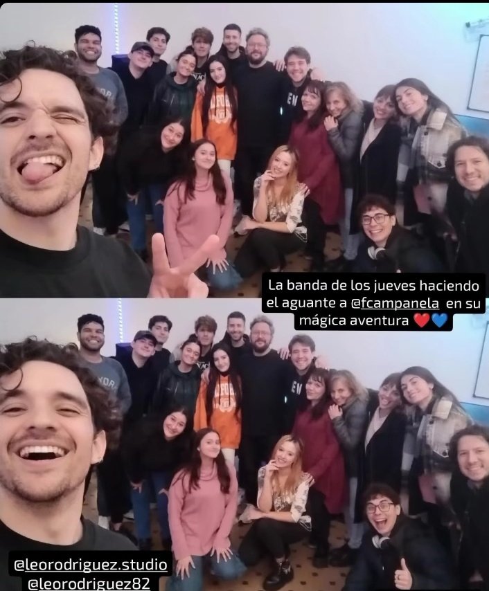 La banda de los jueves ❤️💙 #Marcos vía instagram stories de @/leorodriguez82 🎬👏👏 #MarcosGinocchio 👑🏆🫶