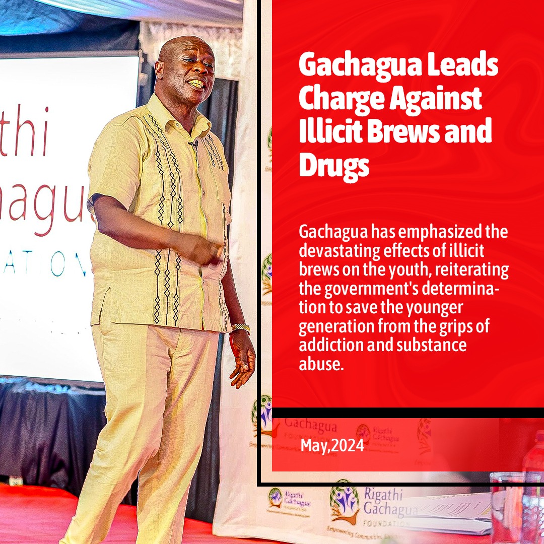 The deputy president Rigathi Gachagua emphasized the devastating effects of Illicit brews to the young people Stop Illicit Brew #GachaguaVsIllicitBrews #RigathiOnAssignment