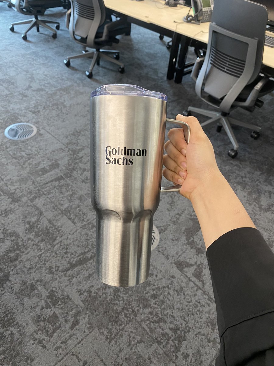 Interns at Goldman sachs this year are so damn lucky this bottle is so cool