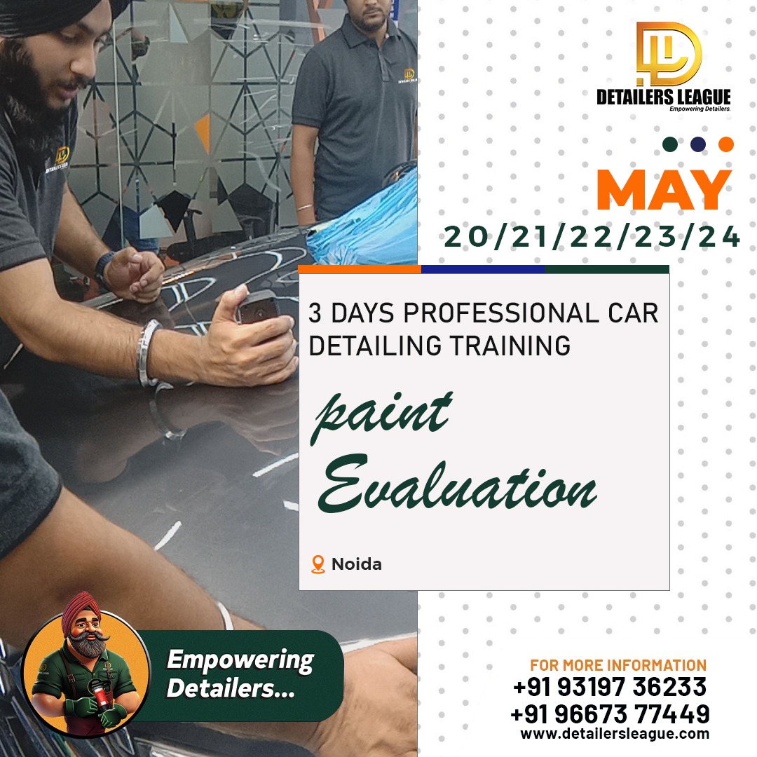 detailersleague's tweet image. 🎓 Ready to boost your skills? Join our PPF &amp;amp; Wrapping + Paint Evaluation training! Get certified in automobile detailing 🚗. Our next batch runs from May 20th to May 24th, 2024. Don't miss this chance to enhance your expertise! 💡#WrappingTraining #CarWrapping #VehicleProtection