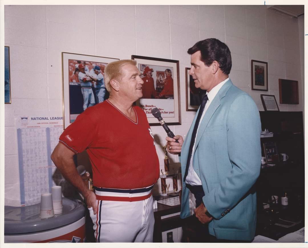 You could have put me on a boat in the middle of a lake with some fishing poles and beer with Whitey and Mike and I'd have been a happy man. #STLCards #ForTheLou
