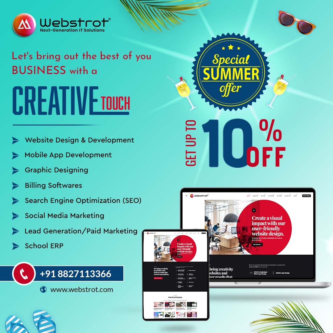 🌟 Get ready to savor the season with our exclusive summer offer! 🎁✨

#summeroffers♥️ #summerseaon🎉🎊 #hotdeals🔥 #summersavings #beattheheatsale #webdesigning #webdevelopment #itcompany #itcomapnydewas #globalitcompany #nextgenerationitsolutions #itservice #webstrot