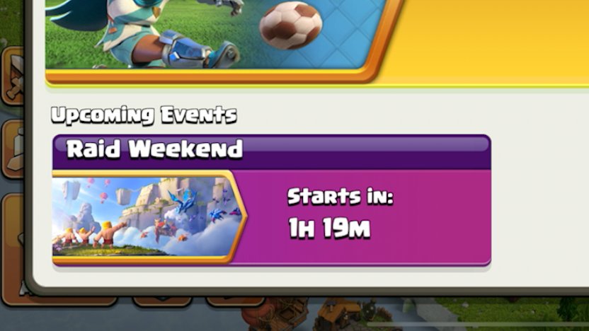 🏆 Raid Weekend 🏆

⏳ Are You Ready ?⏳

🎮 Event - Clash of Clans 🎮
#ClashWithHaaland #ClashOn #Mobile
