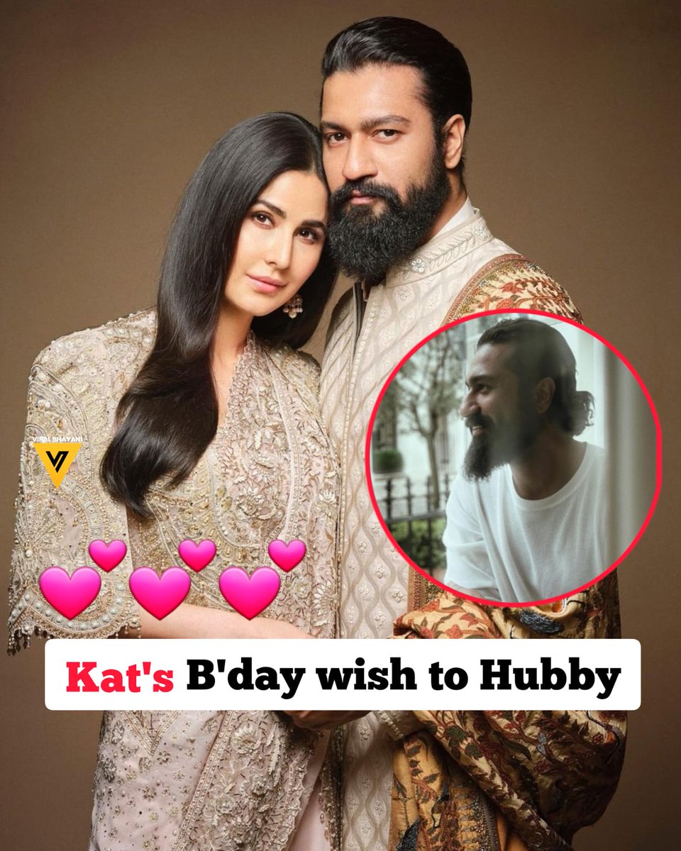 Kat's Birthday Wish to Hubby ❤️✨ #katrinakaif #vickykaushal