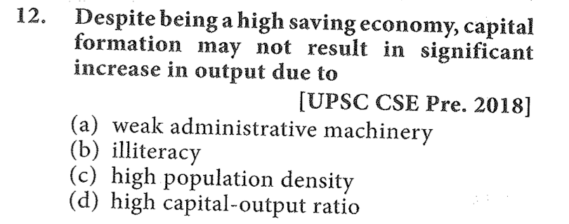 Solve this UPSC prelims question on Economy