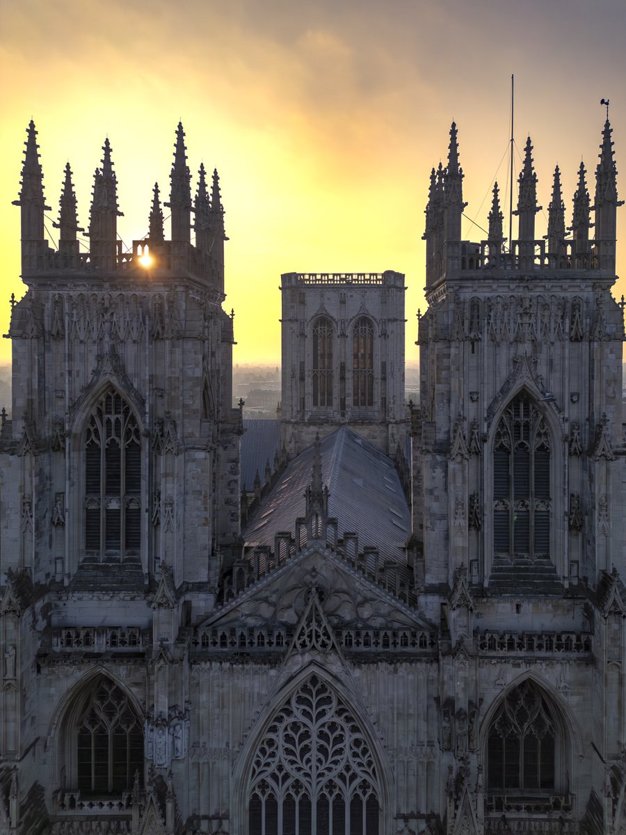 First light at York Minster.