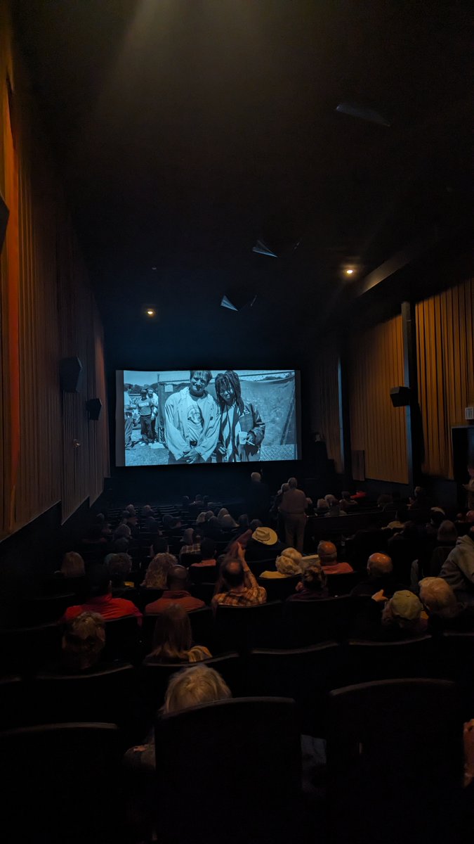Robin Williams & Whoopi Goldberg looking out at a sold out crowd of The Towering Inferno courtesy of #TotalSF @peterhartlaub / @balboatheatresf . Support your local movie theaters!