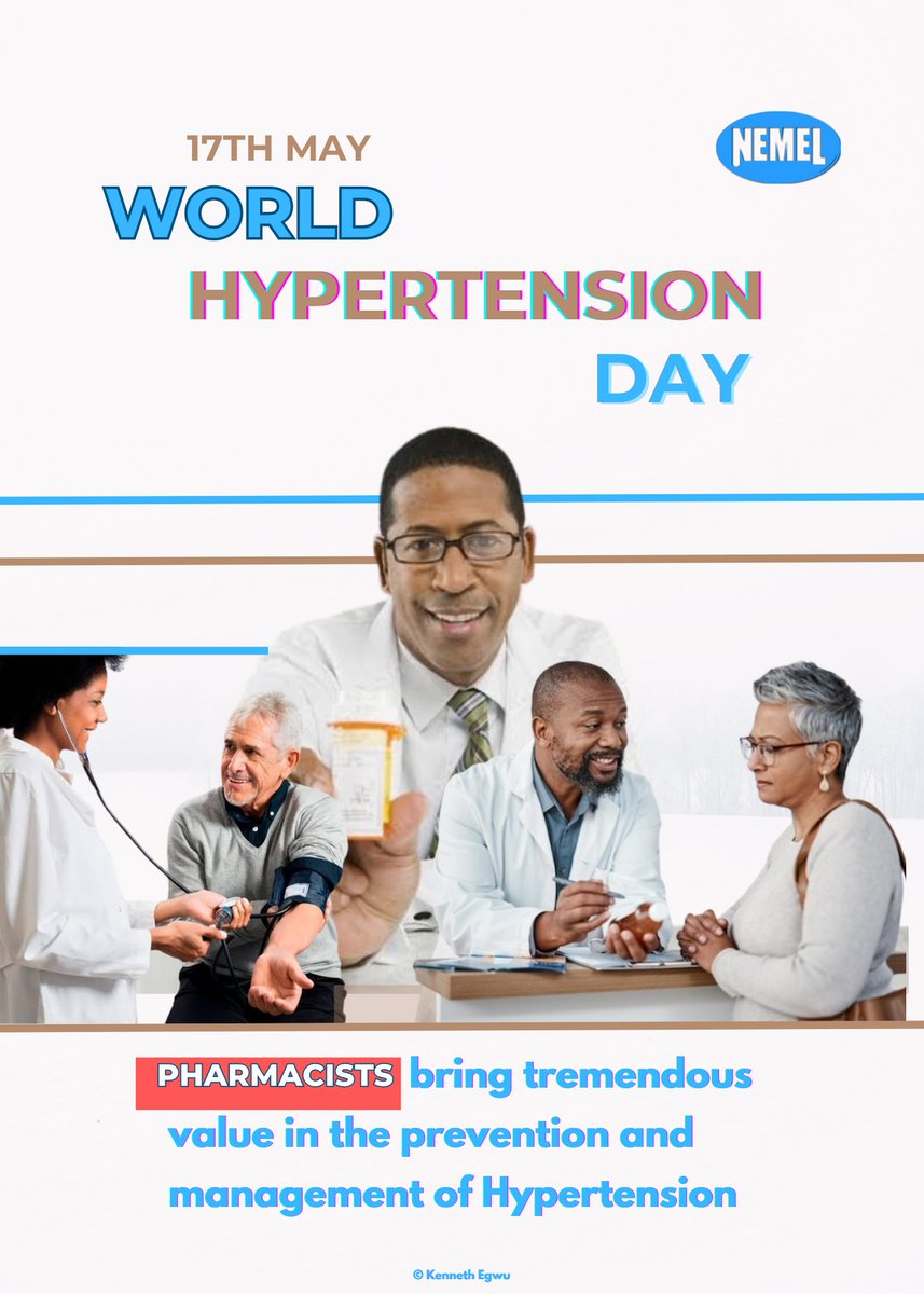 @PsnEnugu and #Nemel pharmaceuticals makers of #Tensivin and #Cotripin celebrates #WorldHypertensionDay