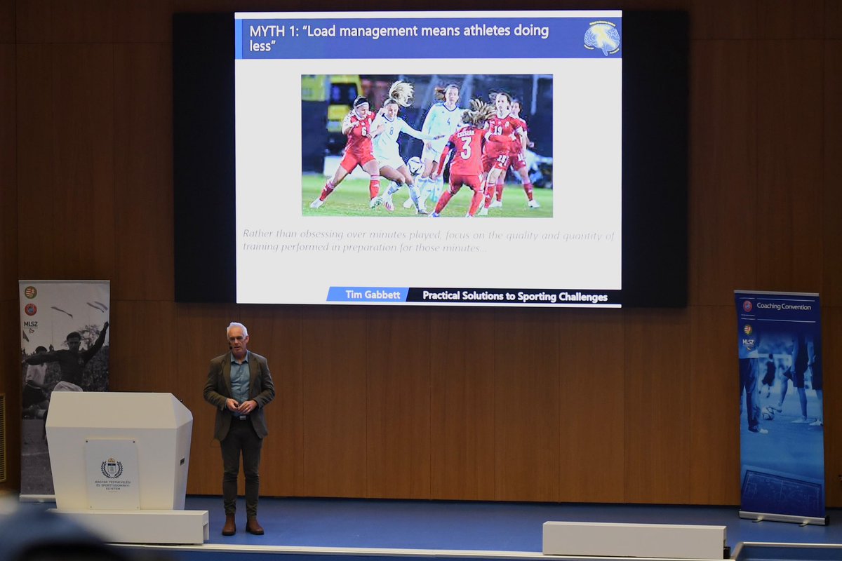 It was a great honour to present to 350 coaches and performance staff from the Hungarian Football Federation this week. Great to present the latest research and applied work we have been doing with our high performance athletes and teams around the world.