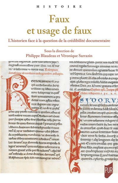 Nouveau dans nos rayons: 
Faux et usage de faux. L'historien face à la question de la crédibilité documentaire.
Philippe Blaudeau et Véronique Sarrazin (dir.) 

#vendredilecture #livres #fakenews #histoire
@PUReditions