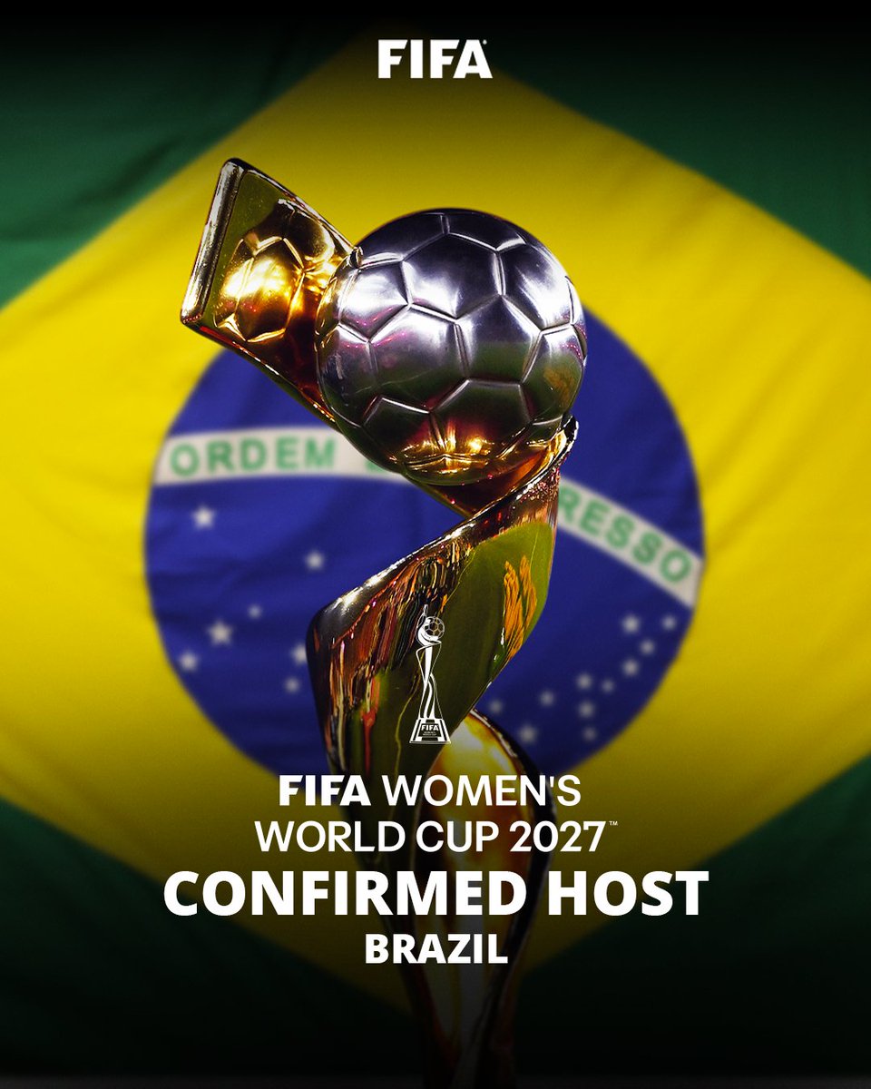 Brazil will host the 2027 @FIFAWWC! 🤩🇧🇷