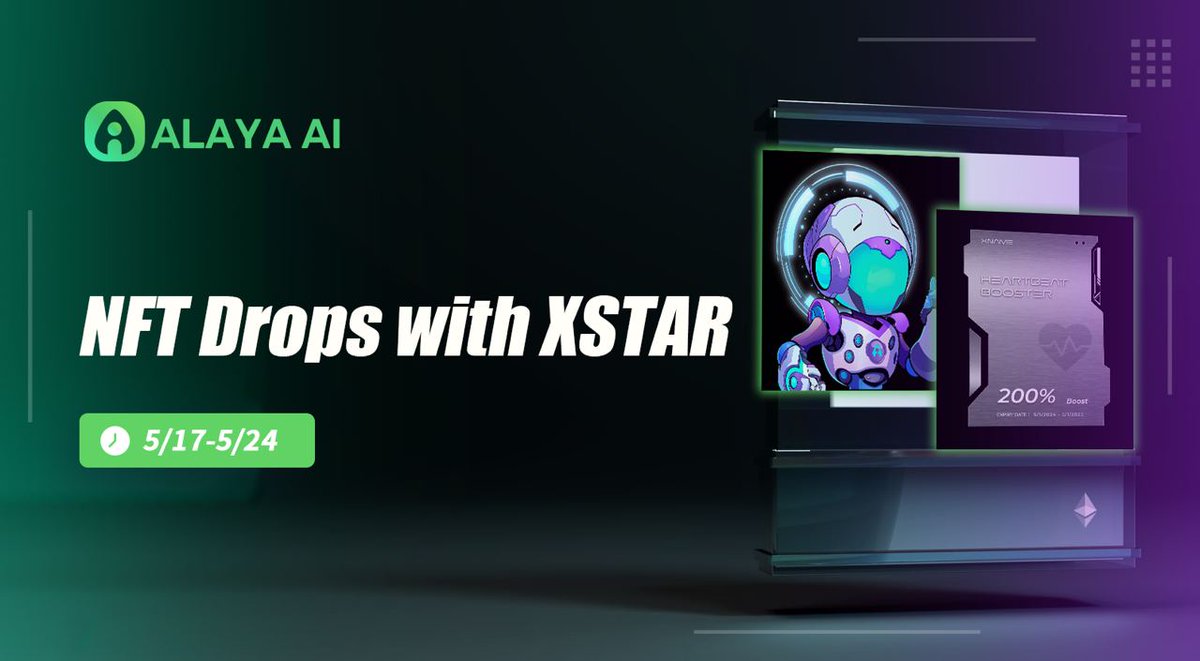 🌪️Participate in our NFT drops event with @xstar_id 

5/17 - 5/24

🪙 More than $3,000 worth of NFTs will be distributed in this drop. 

*Finish all tasks to unlock your EVM wallet submission!

gleam.io/Cjceu/nft-give…