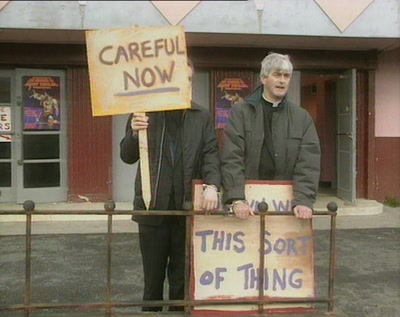 RandomTedQuotes's tweet image. Classic!  

#FatherTed #CarefulNow