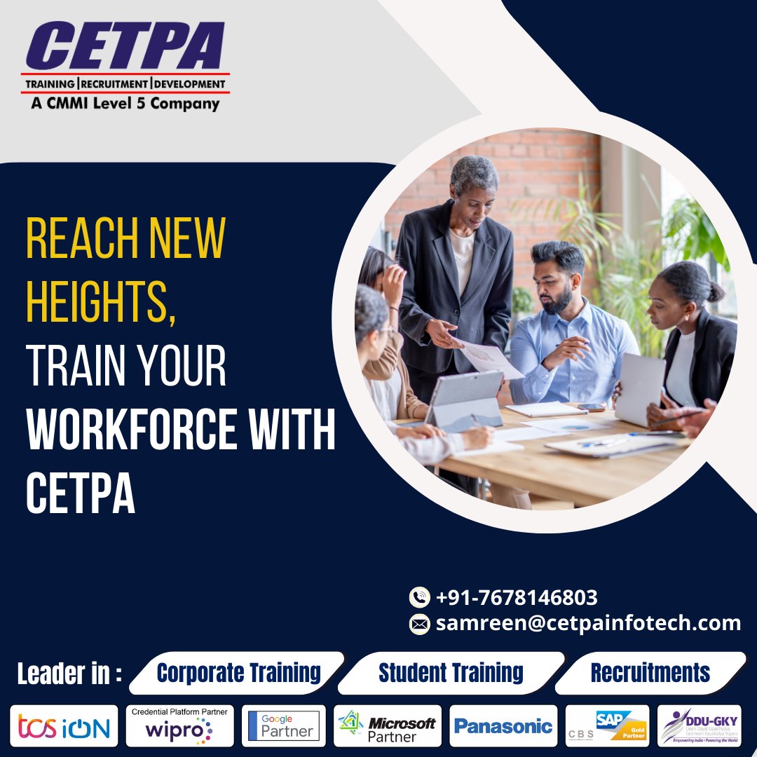 Touch the horizon by training your workforce with CEPTA’s Corporate Training Programs. Connect with us to get a deeper insight.

👉Click Here: bit.ly/3kMmuHY

#cetpainfotech #corporatetraining #corporatelife #training #learning #onlinetrainingprogram #onlinetraining