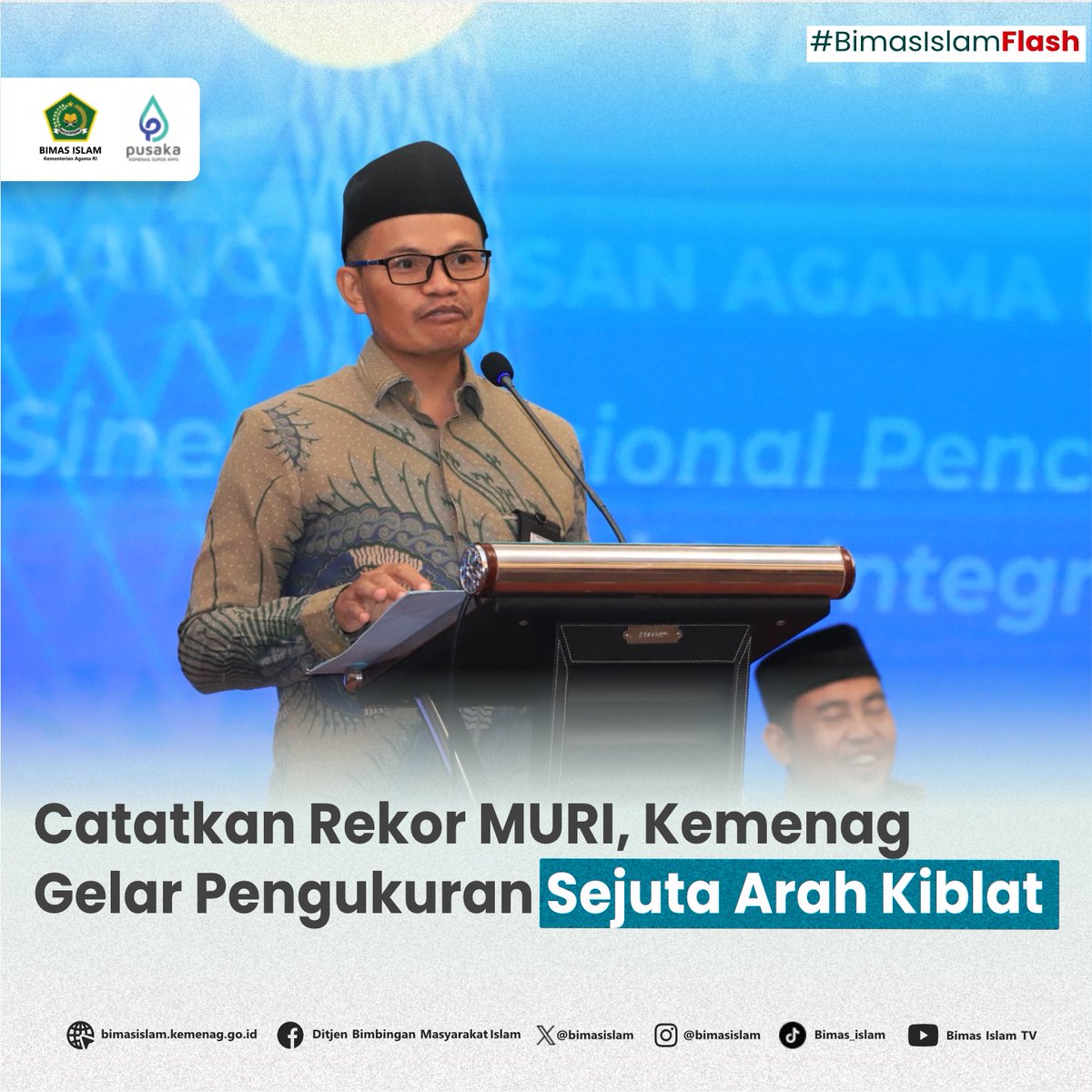 Catatkan Rekor MURI, Kemenag Gelar Pengukuran Sejuta Arah Kiblat Selengkapnya di: bimasislam.kemenag.go.id #sahabatreligi #TemanBimasIslam👋👋 #kiblat #arahkiblat #rekormuri #kemenag #BimasIslam