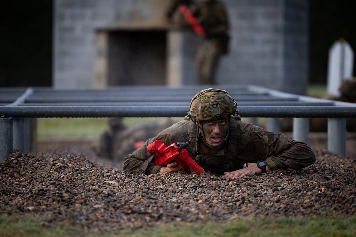 During Exercise Hardcorps, #AusArmy soldiers marked the completion of their training at the School of Infantry, undertaking various training activities to earn their Skippy badge 🦘