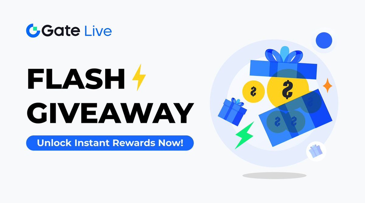 🔥 Win $10 in the #GateioFlashGiveaway! 

📣One lucky winner will receive a $10 reward.

✨ How to enter:
1️⃣Follow @gate_io & @GateioLive
2️⃣Like & RT this post
3️⃣Tag 3 friends with #GateLive

⏰ Ends in 24 hours!

📜 Sign up for more chances to win: gate.io/signup?ch=Flas…