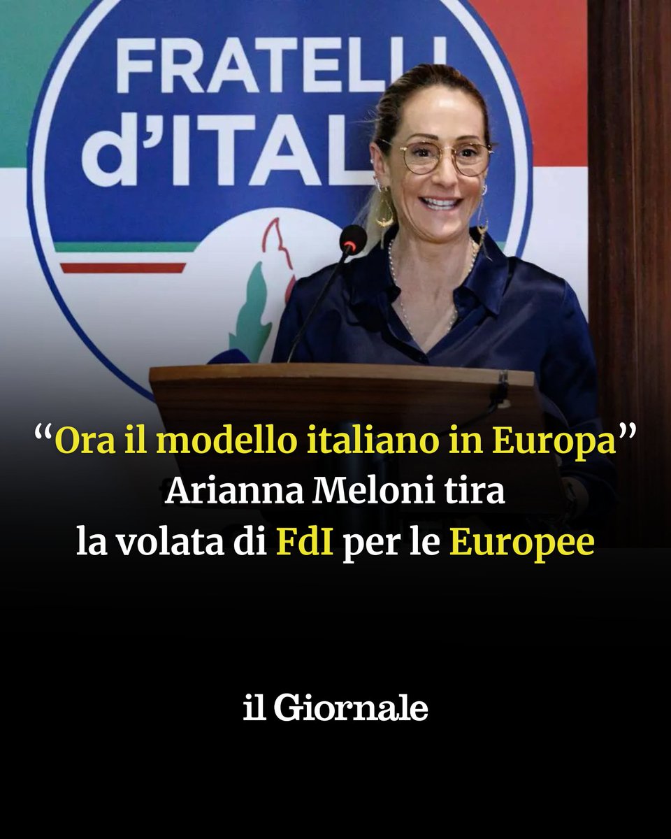 Da #Cagliari, Arianna #Meloni detta gli ingredienti per la nuova #Europa che dovrà definirsi dopo le elezioni Europee di giugno. 'Il modello italiano va portato anche in Europa'.

➡️ cstu.io/d197a4