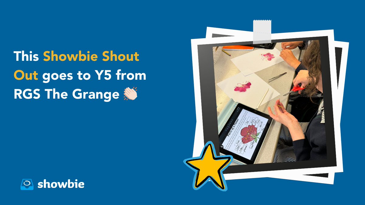 This week's Showbie #ShoutOut goes to Y5 @RGSTheGrange who, this week have been using Showbie as part of a lesson in which they dissected a flower and labelled each part 🌸 Want a shout out for your class? Tag us in your posts!