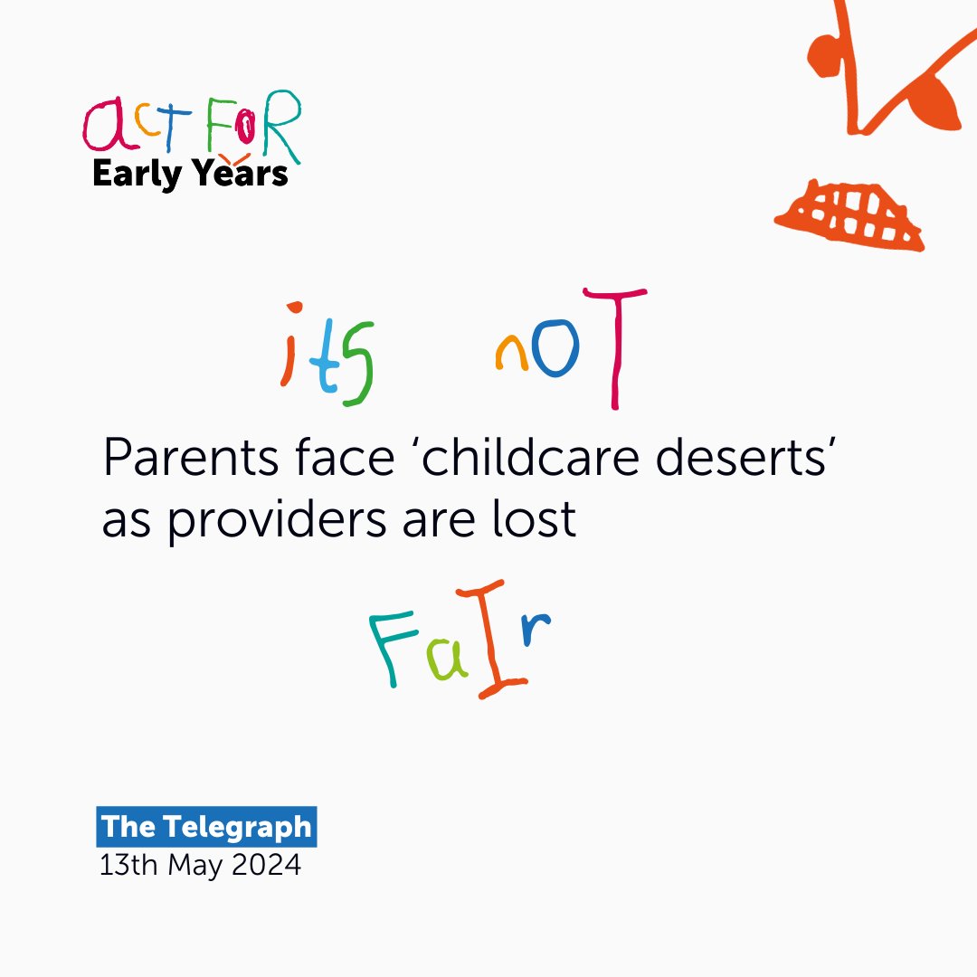 New research has revealed the number of childcare providers in the UK is falling. But the childcare crisis is a global issue. Around the world, more than half of all young children do not have the access they need to childcare. It's time to #ActForEarlyYears 👉 Follow us to join