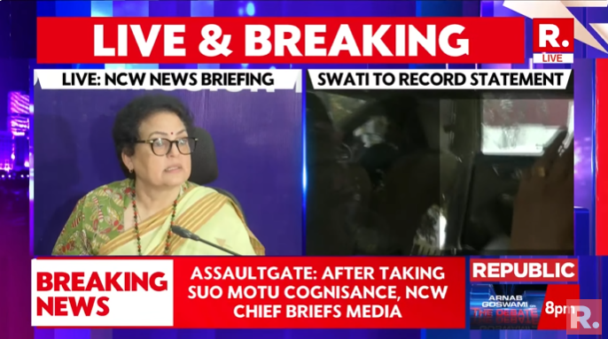 #BREAKING | 'Once she is well, I will personally meet Swati': NCW chief Rekha Sharma on Assaultgate Tune in here for all the latest updates: youtube.com/live/v2uhs8-zK… #SwatiMaliwal #RekhaSharma #BibhavKumar #Assaultgate #Delhi #ArvindKejriwal