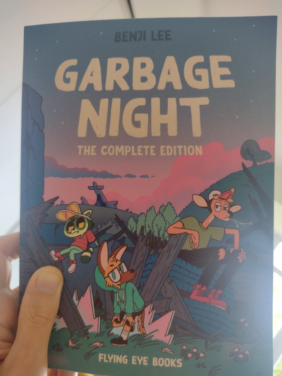 Very excited to receive Garbage Night by Benji Lee and from @FlyingEyeBooks ! Just had a flick through so far and loving the colours and apocalyptic setting. ❤️ Graphic novels
