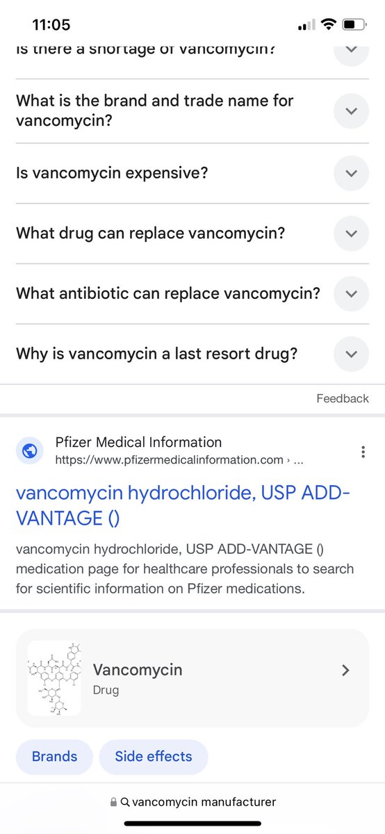 I’m getting a massage, adjustment, alignment, acupressure treatment on Saturday…. Which I’m pretty excited about, and I’m doing research for this attorney and I just found out vancomycin is a PFIZER product. Hell yea. I’m excited about this too. 🤑