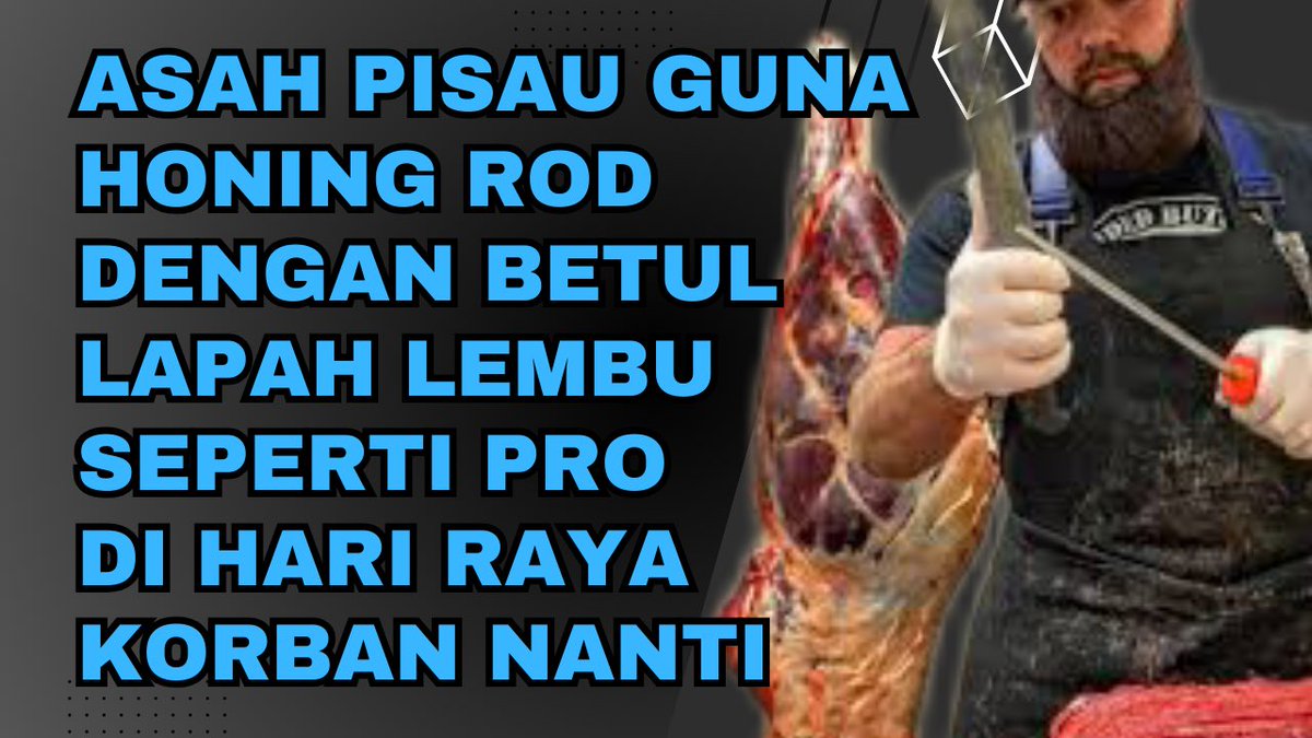 Cara Asah dan Tajamkan Pisau Dengan Betul Guna Honing Rod Untuk Lapah Lembu Korban Raya Haji
youtu.be/U01lE_QnDrI