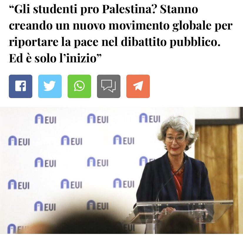 “Pro-Palestine students? They’re creating a new global movement. One that will bring once again peace into the public debate. And it’s just the beginning.” Patrizia Nanz