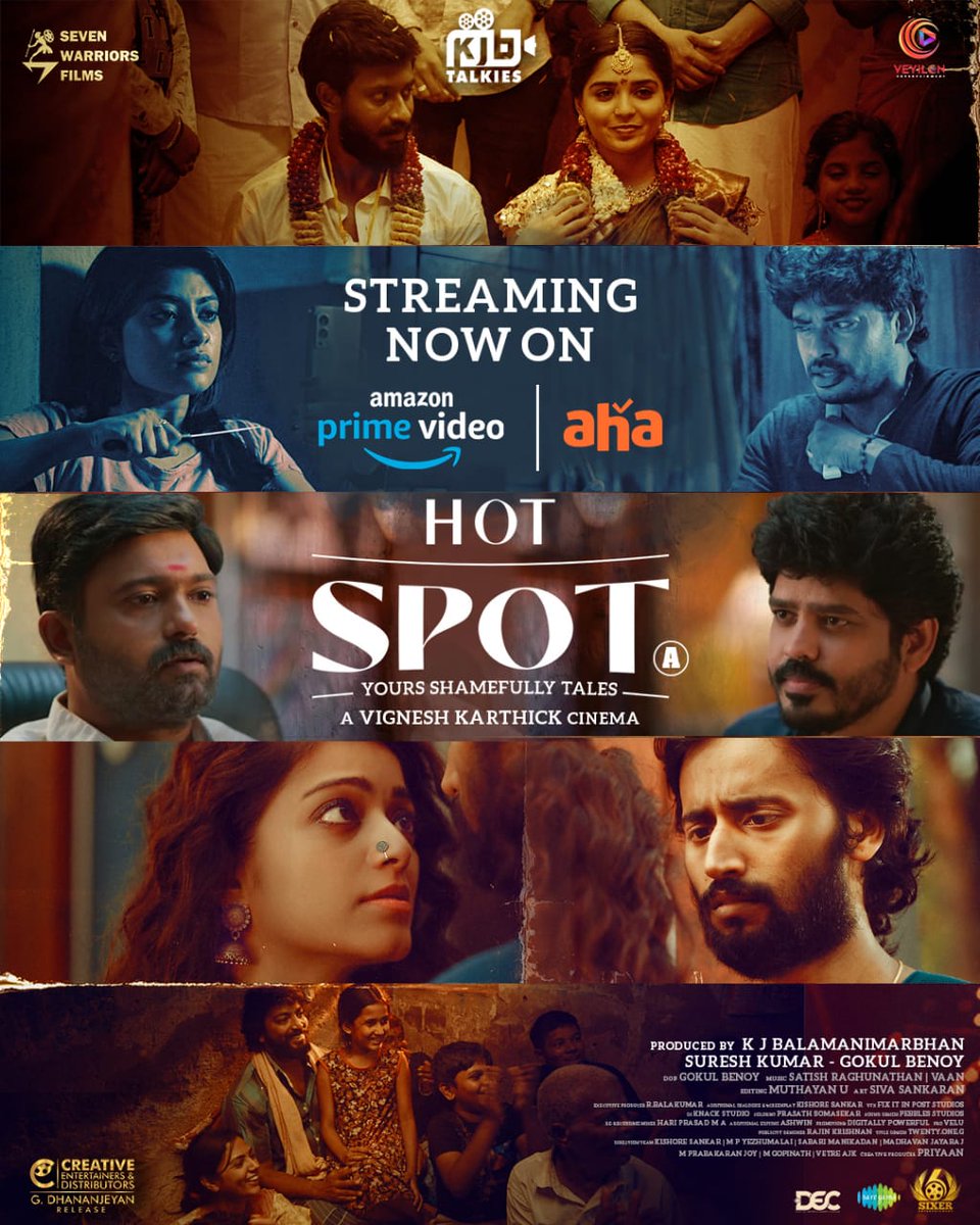 #HotSpot Streaming now on @PrimevideoIN and @ahatamil 🔗: app.primevideo.com/detail?gti=amz… 🔗:aha.video/movie/hot-spot WORTH WATCH... Try it 👍🏻