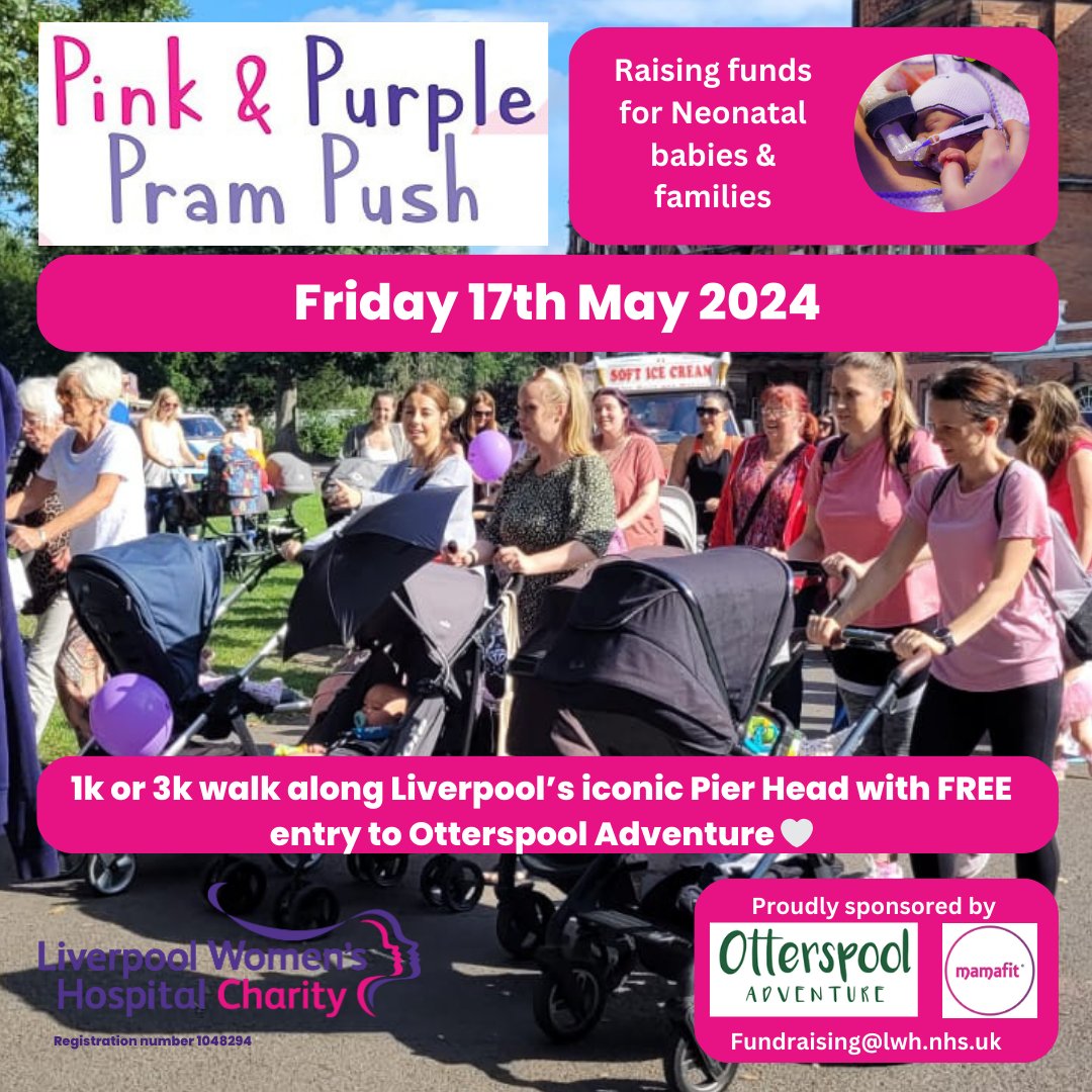 The sun has come our as we gear up for our Pram Push fundraising event this Friday 17th May @OtterspoolAdventure 

There’s still time to get your ticket and support our Neonatal Families: orlo.uk/OSCSi

#liverpool #charity #pram #familydayout #nhs #weather #summer