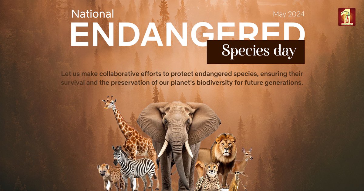 Do you know, over 160 species were declared extinct in the last decade, with human activities being the largest contributing factor. Endangered Species Day is a call to action to mitigate the adverse impacts, devise strategies to conserve wildlife habitats and create global