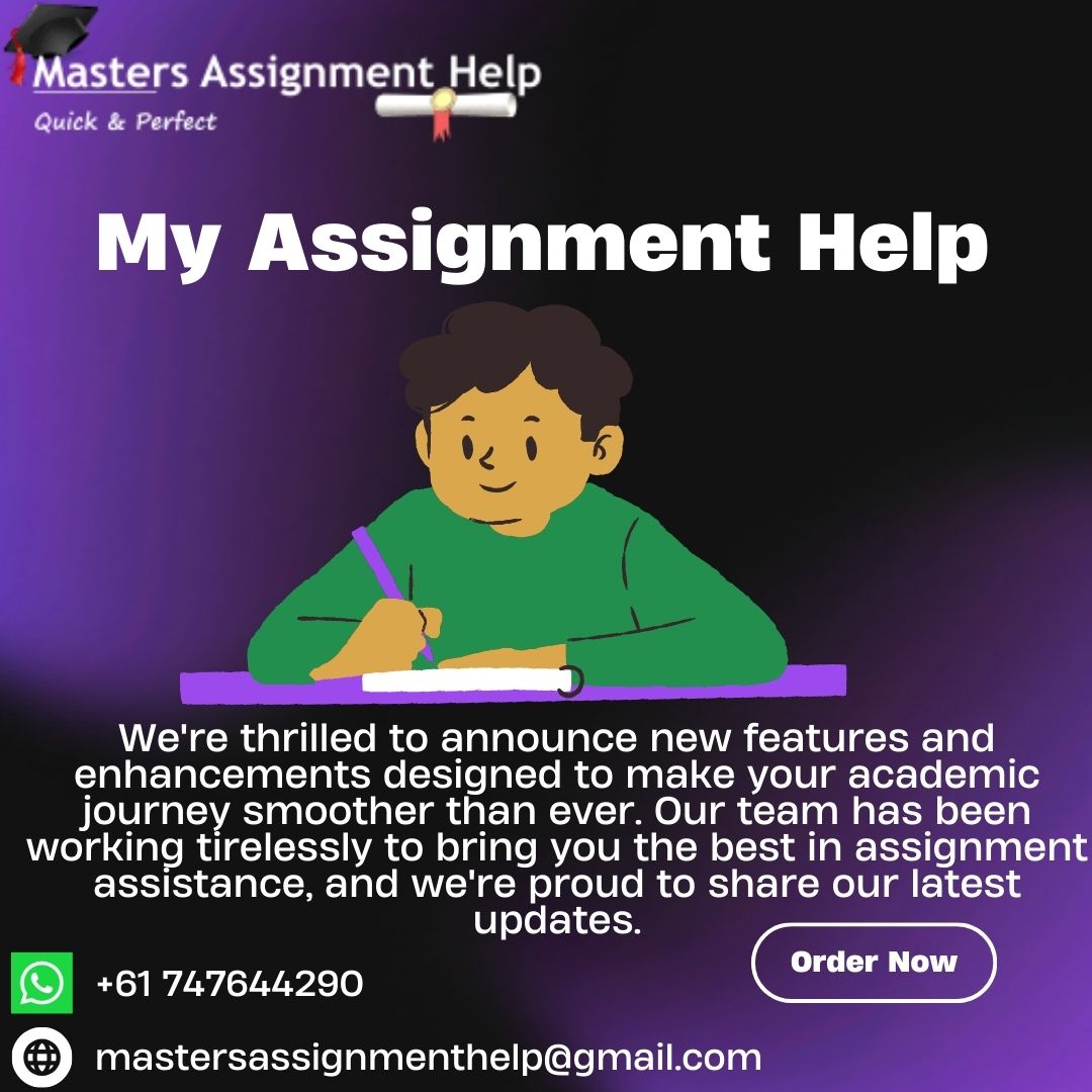 Assignm10486485's tweet image. 🚀 Exciting Update from My Assignment Help UK! 🚀
We're thrilled to announce new features and enhancements designed to make your academic journey smoother than ever.
mastersassignmenthelp.com/my-assignment-…
#MyAssignmentHelpUK #StudentSuccess #AcademicSupport #AssignmentHelp #StudySmart