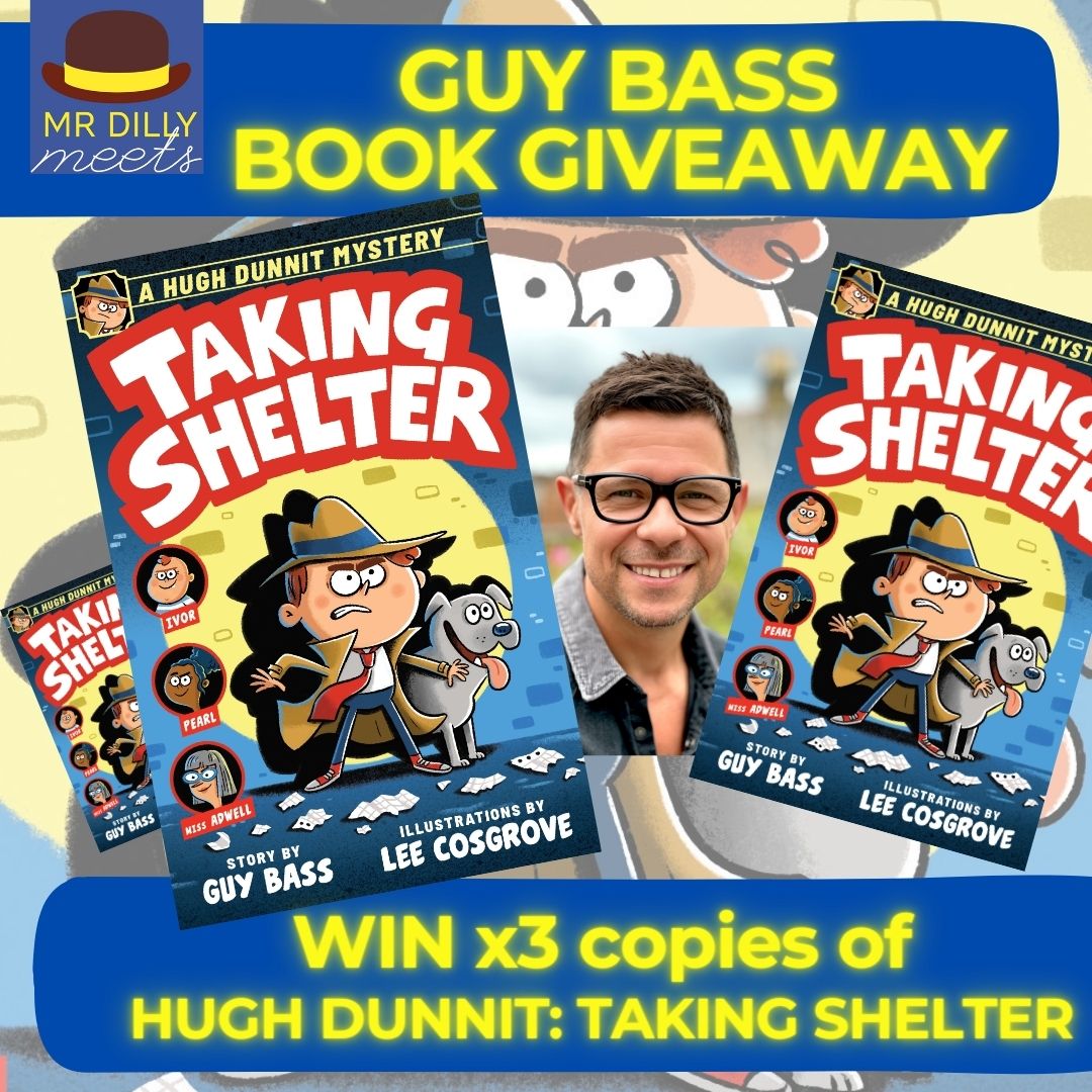 📚#GIVEAWAY ! WIN x 3 copies of HUGH DUNNIT: TAKING SHELTER @GuyBassBooks🥳

➡️Meet Guy & more fab author guests in a free virtual visit 22nd May 11am here: tinyurl.com/5ydapjvk 

Follow, Like & RT by 22/5 UK only
  
#bookgiveaway #edutwitter #schools #kidlit #booktwitter