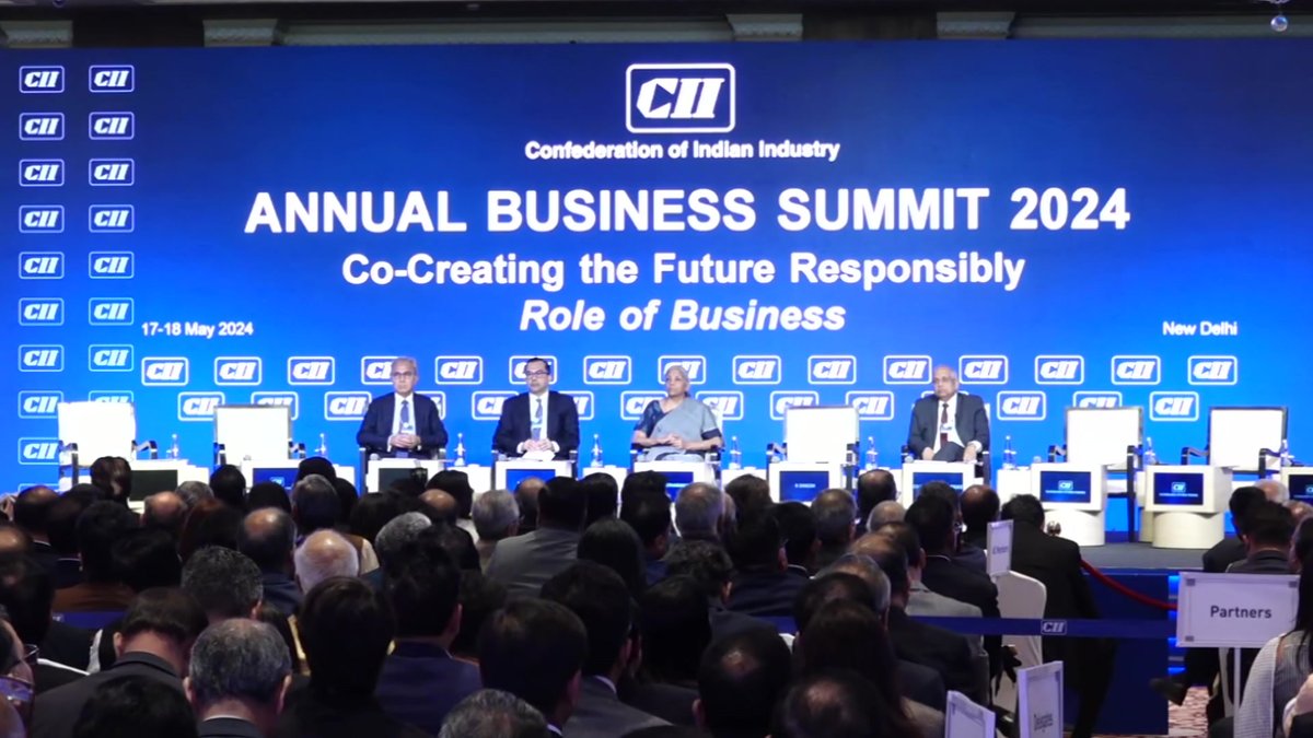 CII Annual Business Summit: Looking forward to pointed engagement with CII for July Budget, says FM Sitharaman

Edited video is available on PTI Videos (ptivideos.com) #PTINewsAlerts #PTIVideos @PTI_News