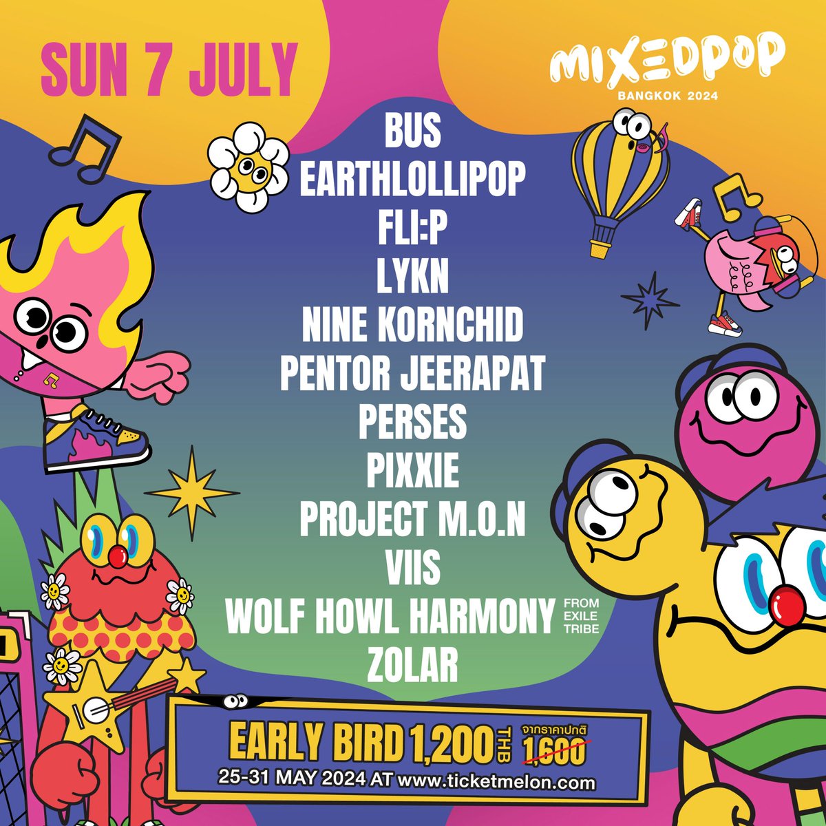 ครั้งแรกของ ‘RS Music’ กับ ‘MIXEDPOP BANGKOK 2024’ เทศกาลดนตรีเอเชี่ยนป๊อบกลางเมือง! ที่มิกซ์รวมทุกความป๊อปโดยไม่ได้นัดหมาย thestarsociety.com/69215  

ซื้อบัตร Early Bird ได้วันที่ 25 - 31 พ.ค.นี้  
#MIXEDPOP 
#MIXEDPOPFEST 
#MIXEDPOPBANGKOK2024 
#MUSICFESTIVAL 

LINE UP ศิลปิน