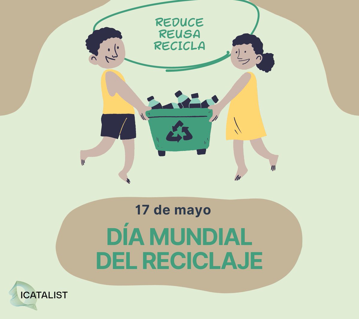 🌱 Hoy #DiaDelReciclaje celebramos la importancia de dar una segunda vida a nuestros recursos. El reciclaje no solo reduce desechos, también impulsa la economía circular y promueve un futuro sostenible. ¡Hagamos del reciclaje un estilo de vida! #EconomiaCircular #Sostenibilidad