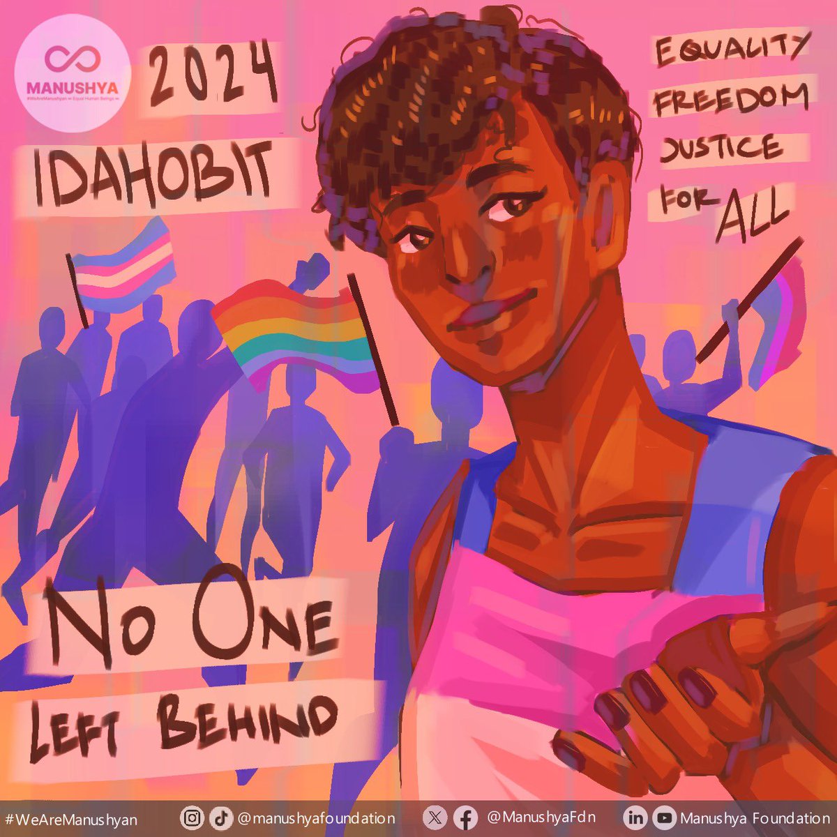 #IDAHOBIT 🏳️‍🌈Happy International Day Against Homophobia, Biphobia and Transphobia 2024! ⚖️May 17th is an annual celebration and global initiative that strives to raise awareness about discrimination, violence, and challenges faced by the LGBTQIA+ community around the world. This