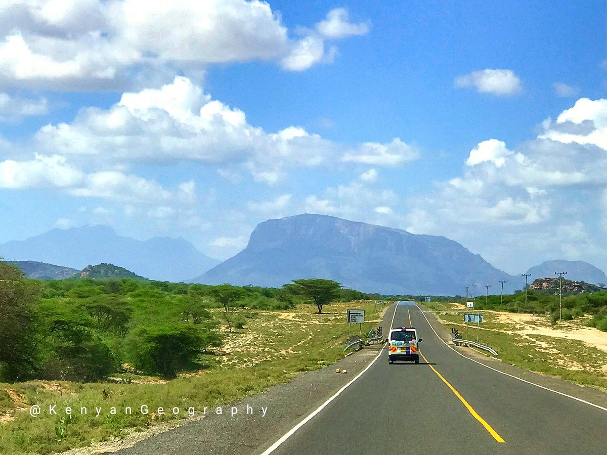 Ololokwe is an iconic mountain by the Isiolo-Moyale highway. The rocky mountain is an inselberg that resisted erosion as the surrounding land eroded over a long period of time. Ololokwe stands out as a landmark of the North and is a popular tourist and hiking location.