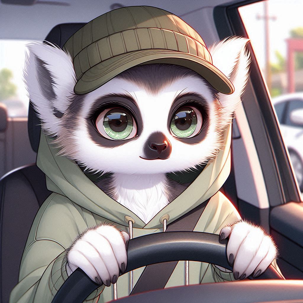 The Lemur finds driving really hard.
But I'm not giving up.
Still taking driving lessons to one day have my drivers license.
#OutOfMyWay
#NeverGiveUp