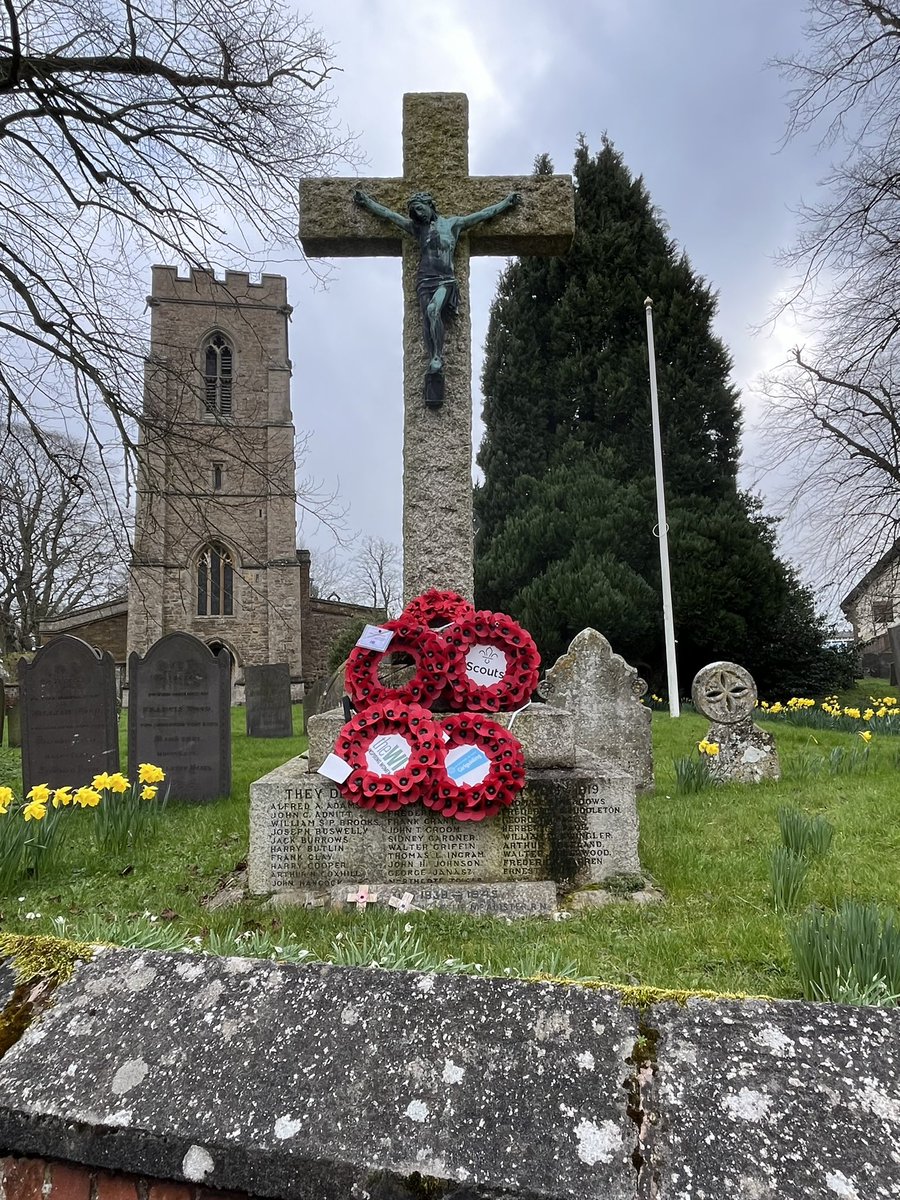 Welford war memorial. St. Mary the Virgin Church,  Welford, Northamptonshire. First and Second World Wars. #LestWeForget