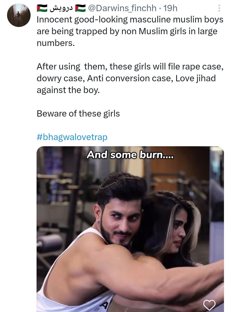 That is why we are saying, go on #MarriageStrike.

Do not marry Hindu woman or Muslim woman. Just stay away. Problem is solved.

Why do you want false rape, false dowry or false conversion case or BNS69 case? Why to risk getting lynched?

Also beware of women, who use date rape