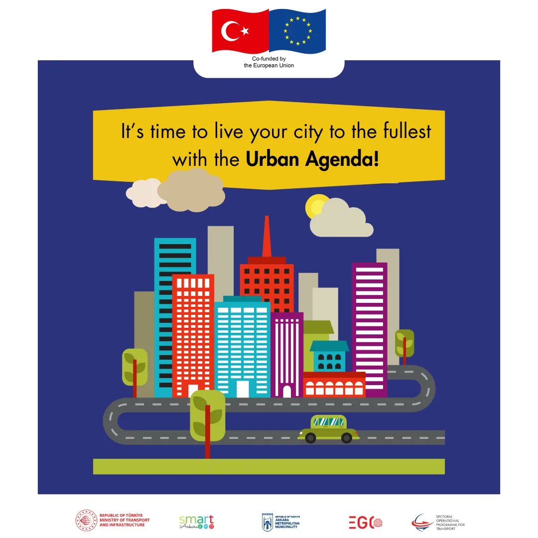 The Urban Agenda project, the first phase of which will be carried out in 12 cities implementing Sustainable Urban Mobility Plans (SUMP) in Türkiye, encourages all urbanites to use sustainable transport methods more!

“URBAN AGENDA” IS STARTING!

+