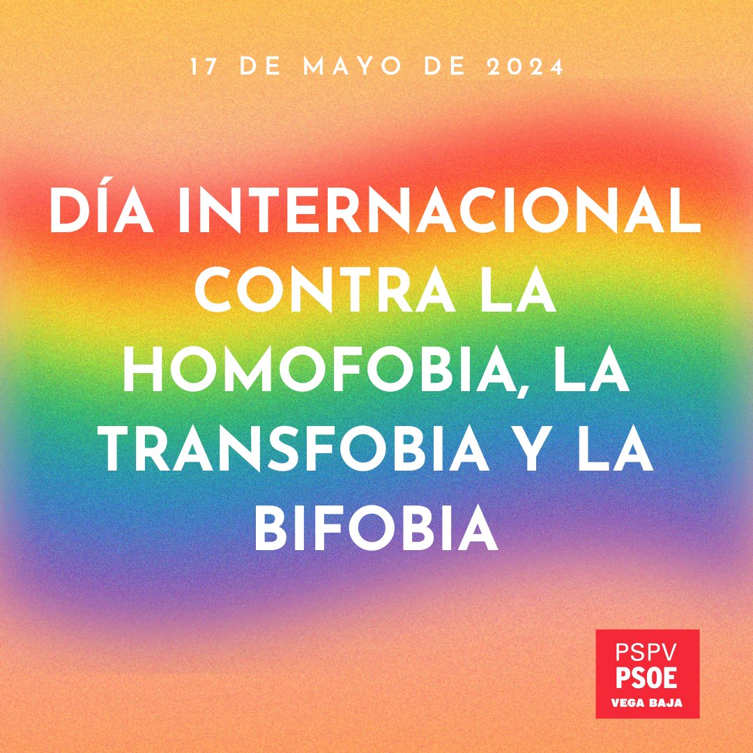 Hoy se conmemora el Día Int. contra la Homofobia, Transfobia y Bifobia. Un día para reivindicar la igualdad de derechos y respeto a personas LGTBI+. A pesar de los avances, aún se registran casos de discriminación, violencia y acoso por orientación sexual y/o identidad de género.