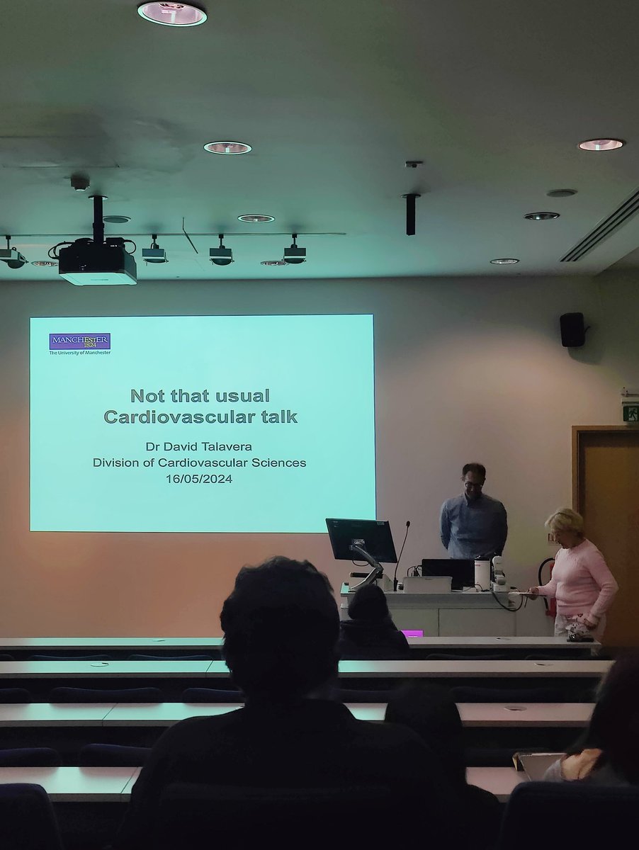 Really enjoyed yesterday's Cardiovascular seminar at The University of Manchester. Novel & exciting research & interesting data, even a talk on bioinformatics 🤯🫀