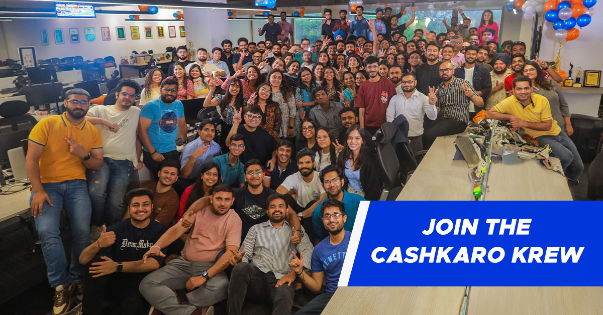 We pride ourselves on a company culture that is learning oriented, fun, inclusive & one that pushes you to achieve your maximum potential. Come #CashKaroAishKaro ✨ #hiring #wearehiring #jobalert