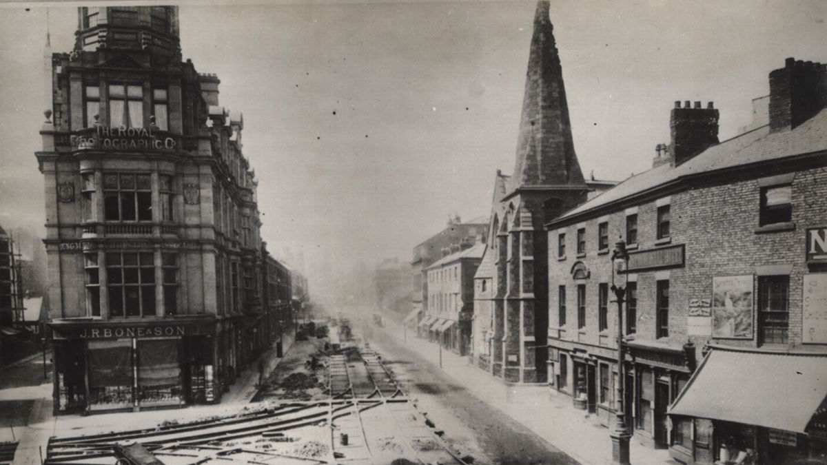 @northumbriana sitelines.newcastle.gov.uk/SMR/14654

Built early 1900s, bought and renamed by university in 1933, demolished 1969

Congregation moved from present-day Waterstones (discovery.nationalarchives.gov.uk/details/c/F134…)

There's a minute book of session meetings running to 1899 available in T&W Archives, might mention it