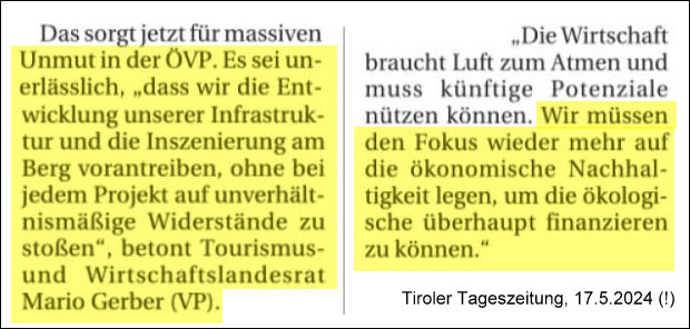 Mit was für Deppen wir uns in Tirol herumschlagen müssen!
Eine ÖVP, die in den 70er Jahren sitzengeblieben ist: